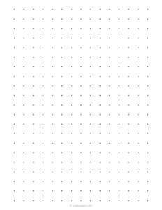 1/2 inch Dot Grid Paper