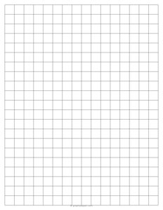 1/2 Inch Graph Paper