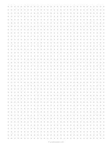 1/4 inch Dot Grid Paper
