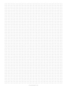 1/5 inch Dot Grid Paper