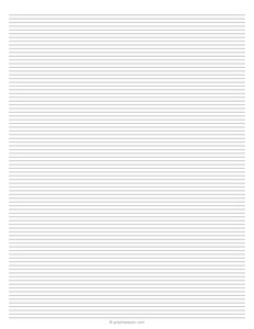 1/8 Inch Lined Paper