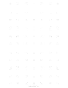 1 inch Dot Grid Paper