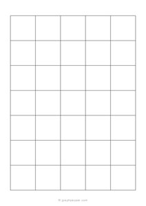 1 Inch Graph Paper (A5 Size)