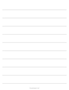 1 Inch Lined Paper