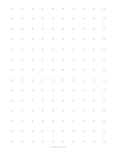 3/4 inch Dot Grid Paper