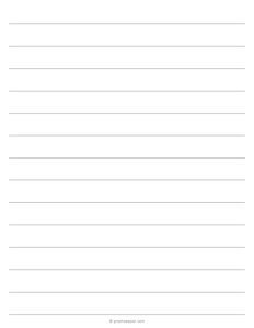 3/4 Inch Lined Paper