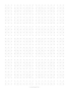 3/8 inch Dot Grid Paper