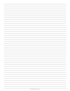 6mm Lined Paper