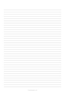 College Ruled Lined Paper - A4 Size (7.1 mm)