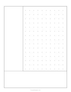 Cornell Notes Template - No Title (1/2 Inch Dots)