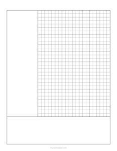 Cornell Notes Template - No Title (1/4 Inch Grid)