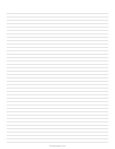 Lined Note Paper
