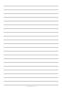 1/2 Inch Low Vision Lined Paper (A4 Size)