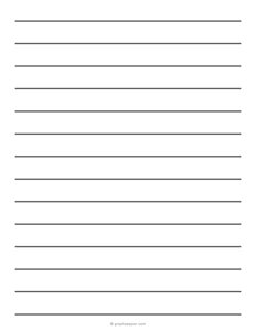 3/4 Inch Low Vision Lined Paper