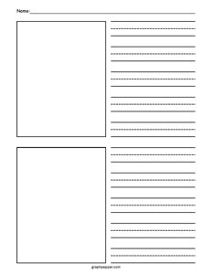 Primary Handwriting Paper (With 2 Boxes)
