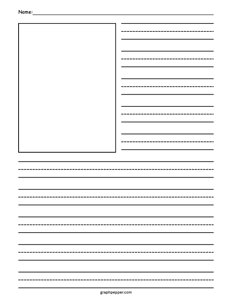 Primary Handwriting Paper (With Box) - 2