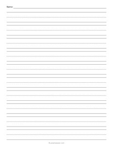 Primary Handwriting Paper