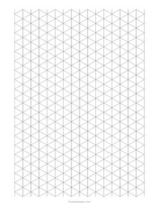 1/2 Isometric Graph Paper