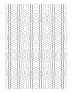 1/4 Isometric Graph Paper