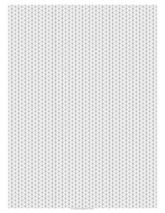 1/5 Isometric Graph Paper