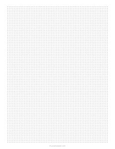 1/8 Dot Grid Paper
