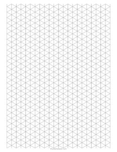 1 cm Isometric Graph Paper