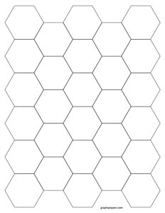 1 Hexagonal Graph Paper