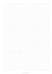 7 mm Dot Grid Paper (A4)